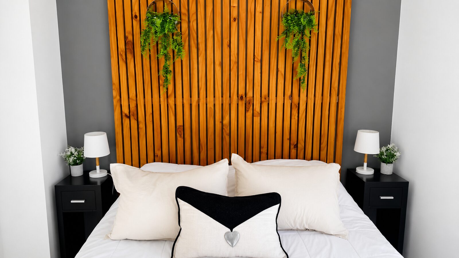 Cabecera de la cama en Boutique Suite