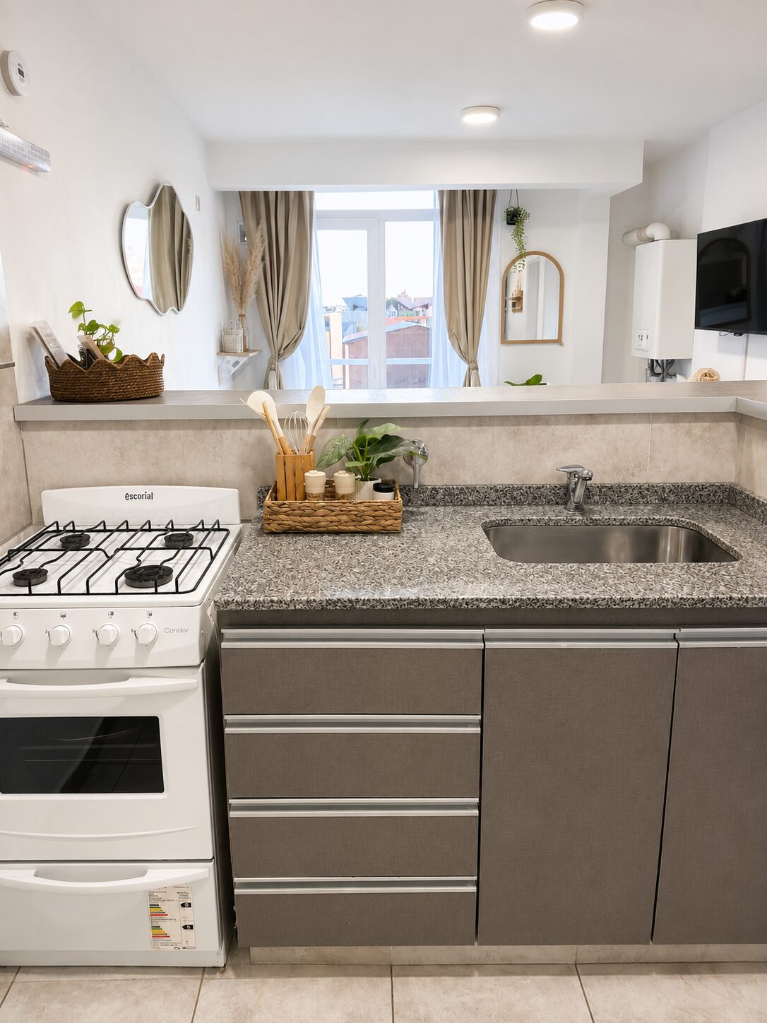 Cocina de Cozy Suite en Bariloche